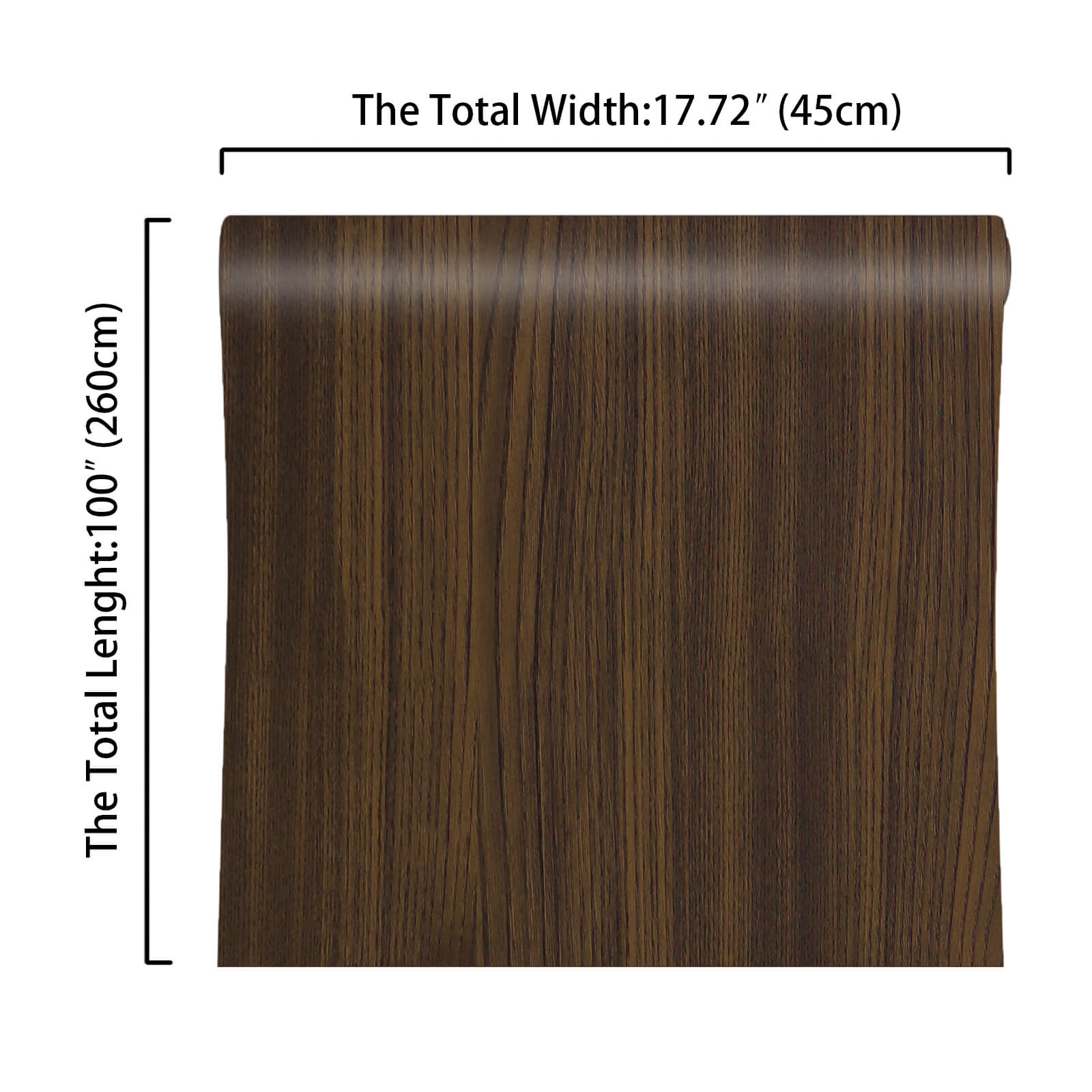 17.7in-wide-100in-long-black-brown-wood-vinyl-paper-roll