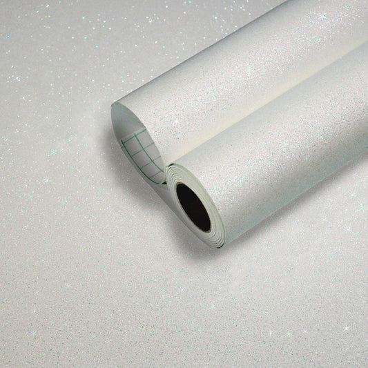 Sparkle White Glitter Contact Paper