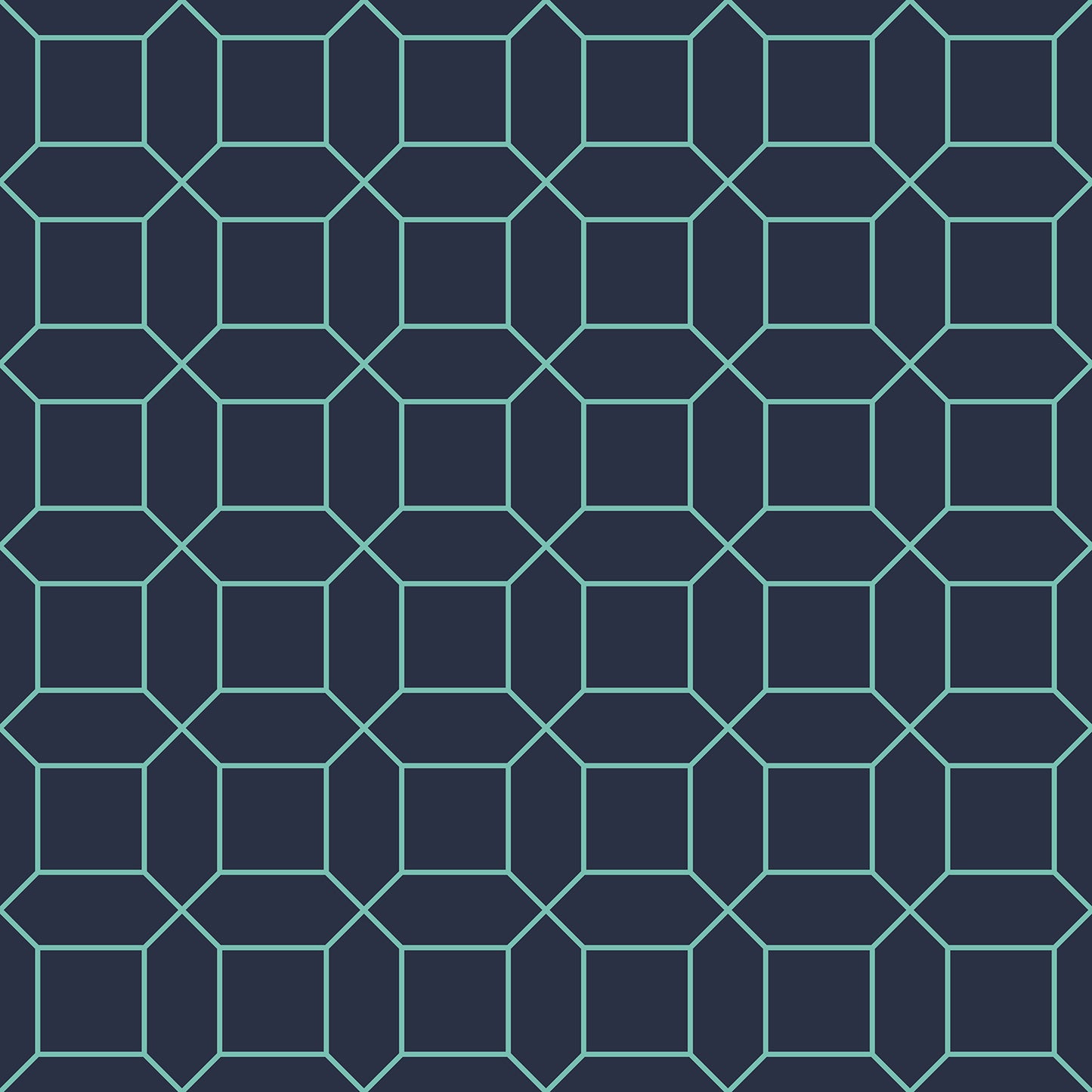 Navy Blue Geometric Wallpaper