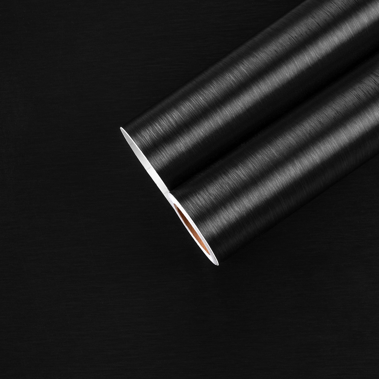 Black Brushed Stainless Steel Contact Paper