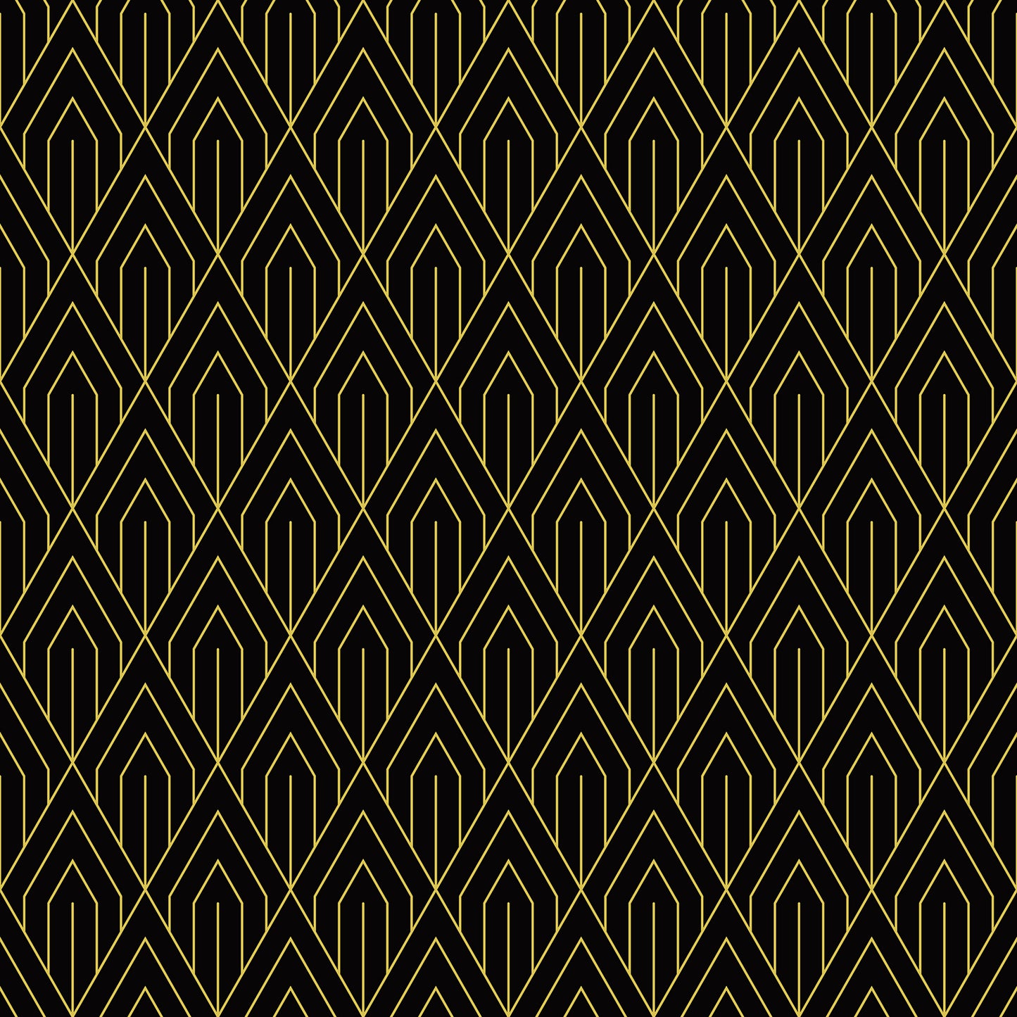 Black and Gold Modern Geometric Wallpaper