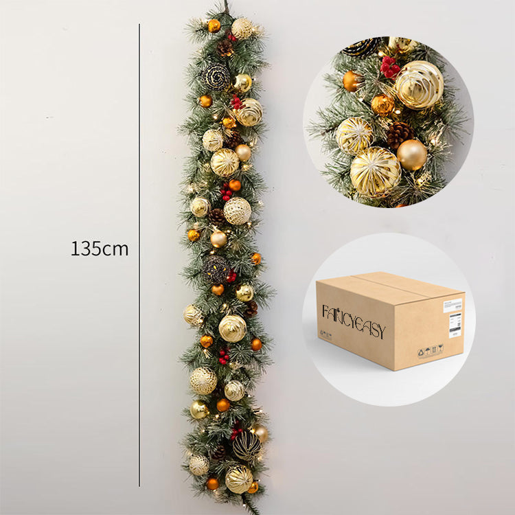 FancyEasy Artificial Christmas Garlands Incorporating Lights