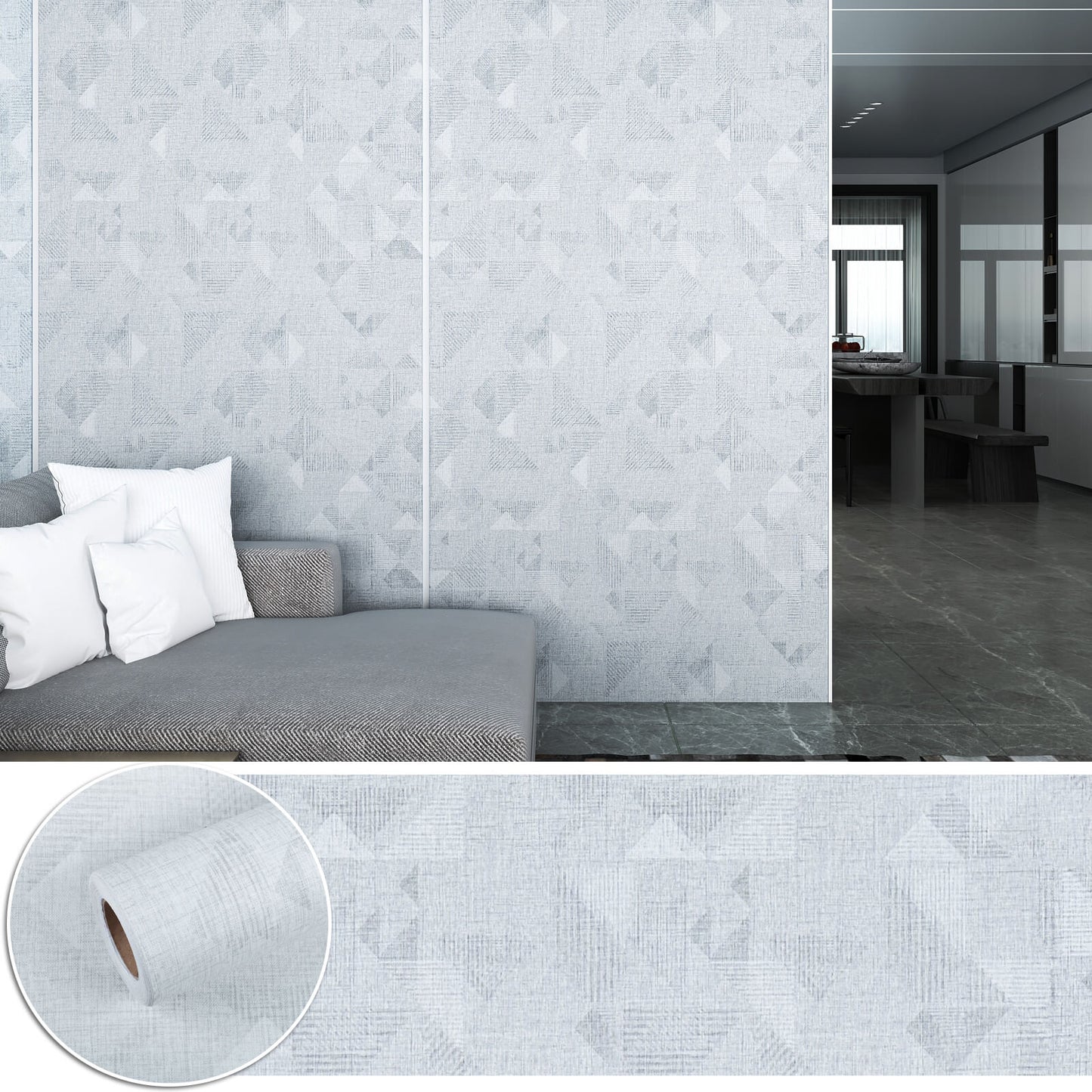 chichome-grey-grasscloth-wallpaper