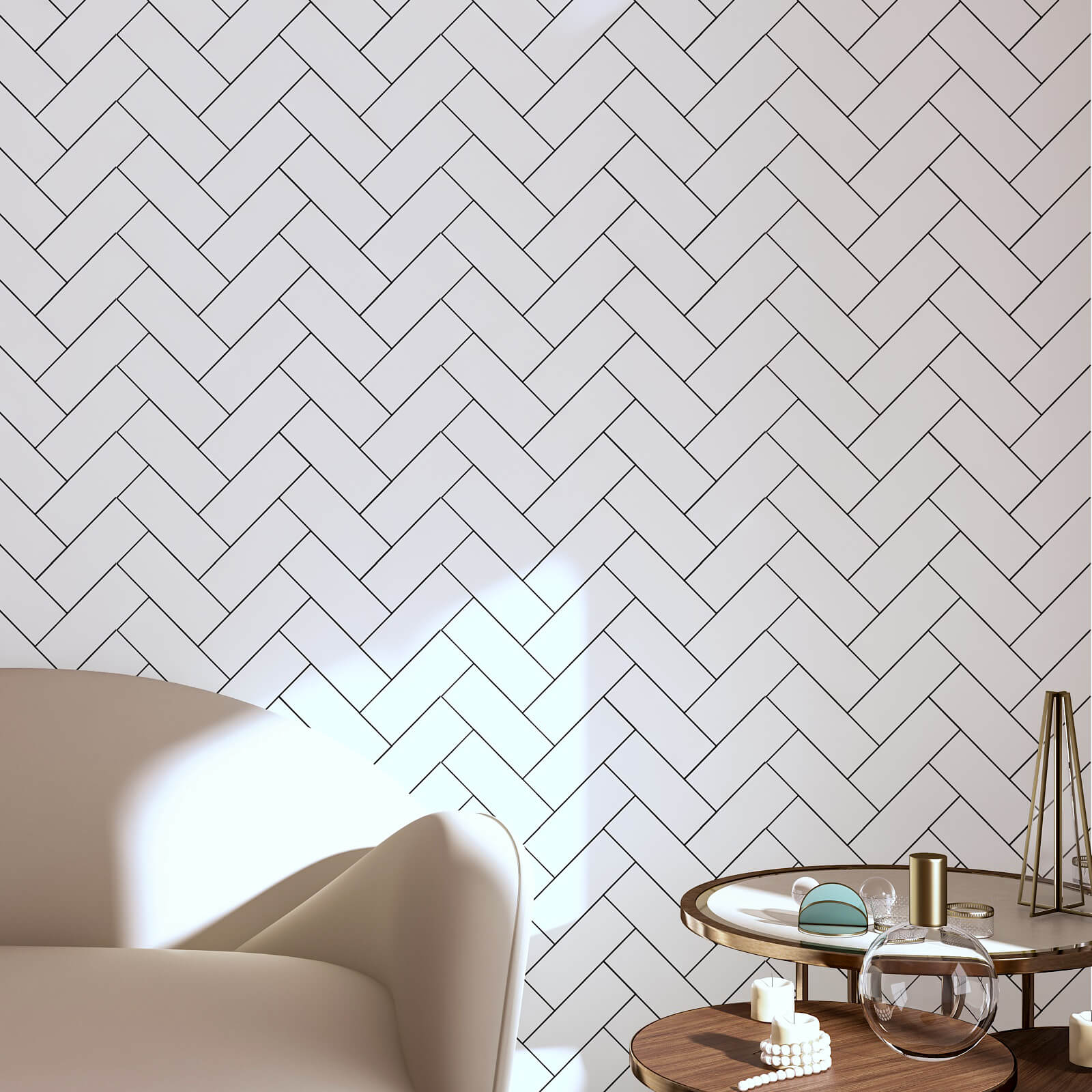 decorative-vinyl-paper-for-living-room-wall-geometric-pattern