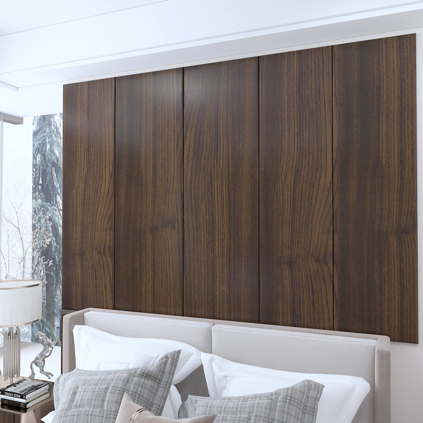    large-size-black-brown-wood-grain-wall-paper