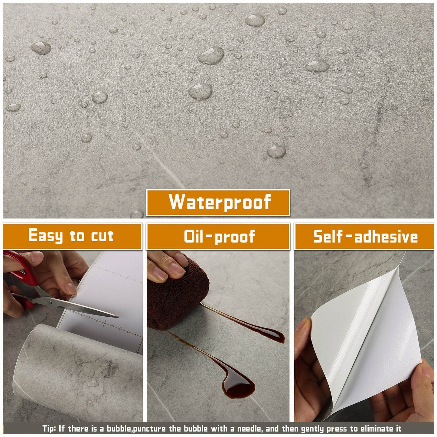 light-gray-concrete-adhesive-wallpaper-features-easy-to-cut-oil-proof