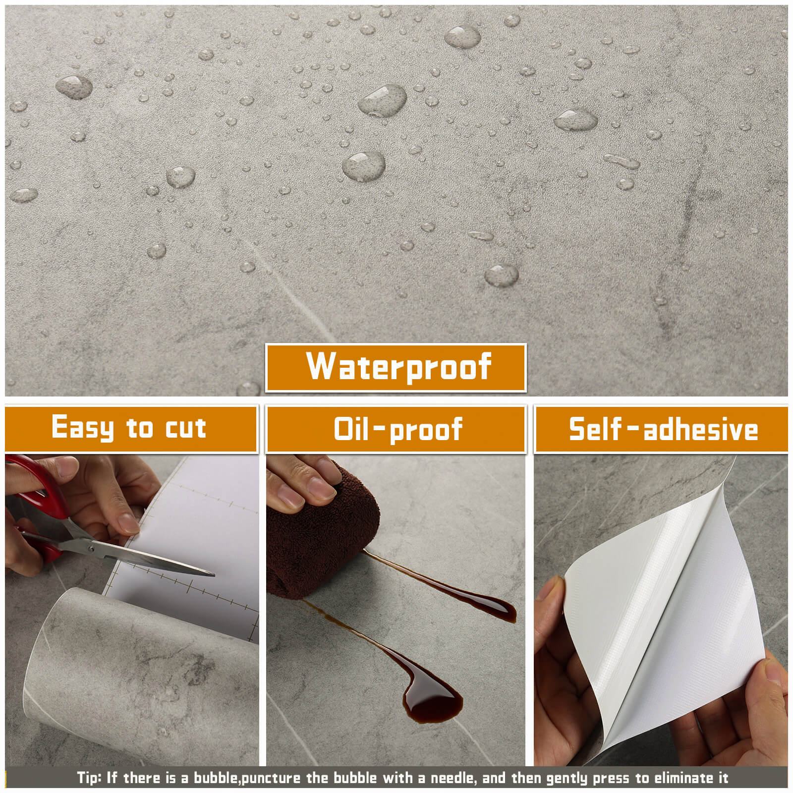 light-gray-concrete-adhesive-wallpaper-features-easy-to-cut-oil-proof