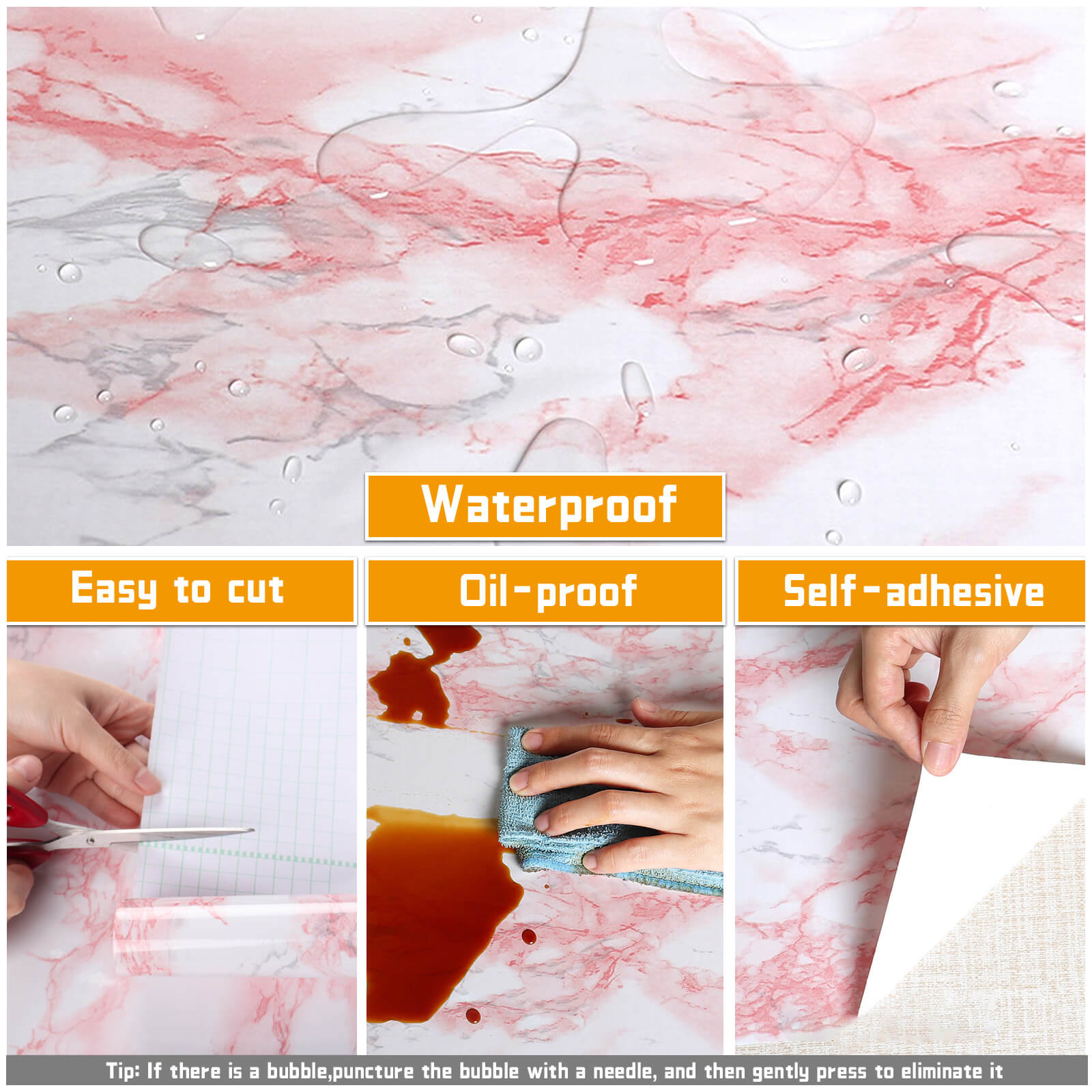 pink-marble-contact-paper-features-easy-to-cut-oil-proof-adhesive