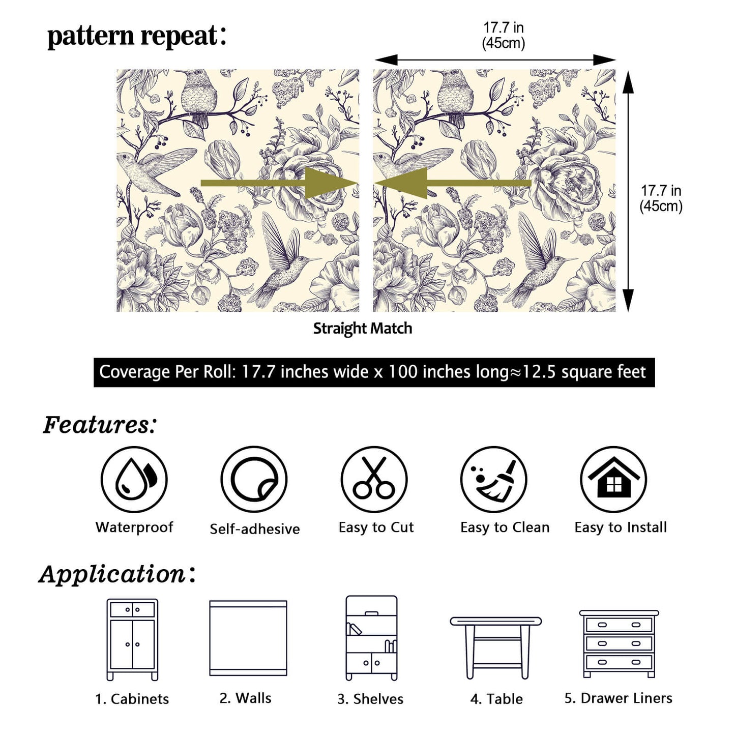    17.7in-wide-100in-long-12.5-sq-ft-vinyl-bird-leaf-wallpaper-roll