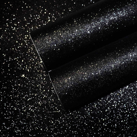 chihut-black-glitter-wallpaper