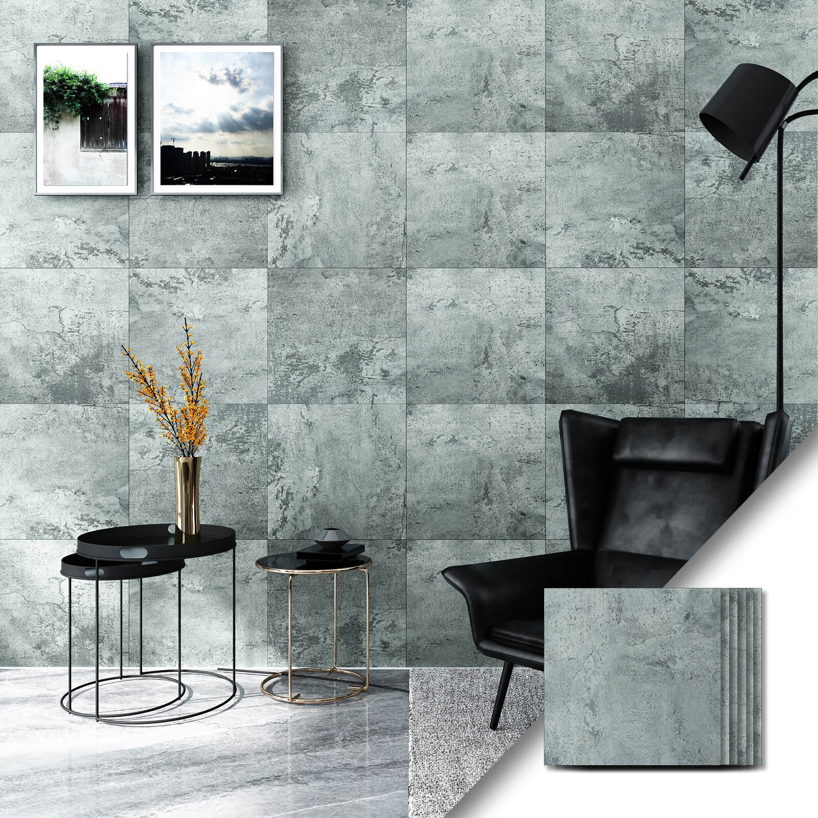     chichome-distressed-grey-marble-vinyl-tiles-6-packs