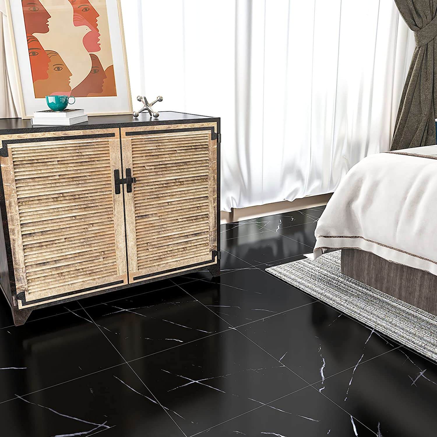    classic-black-marble-tile-sticker-for-bedroom