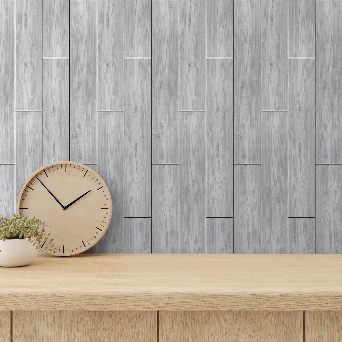     glue-free-light-gray-wood-plank-tiles-for-walls