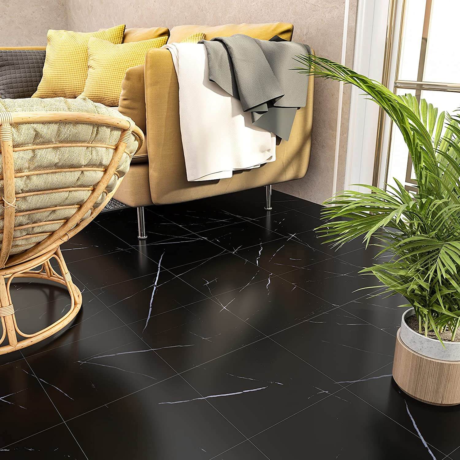    peel-and-stick-black-marble-vinyl-sticker-for-floor