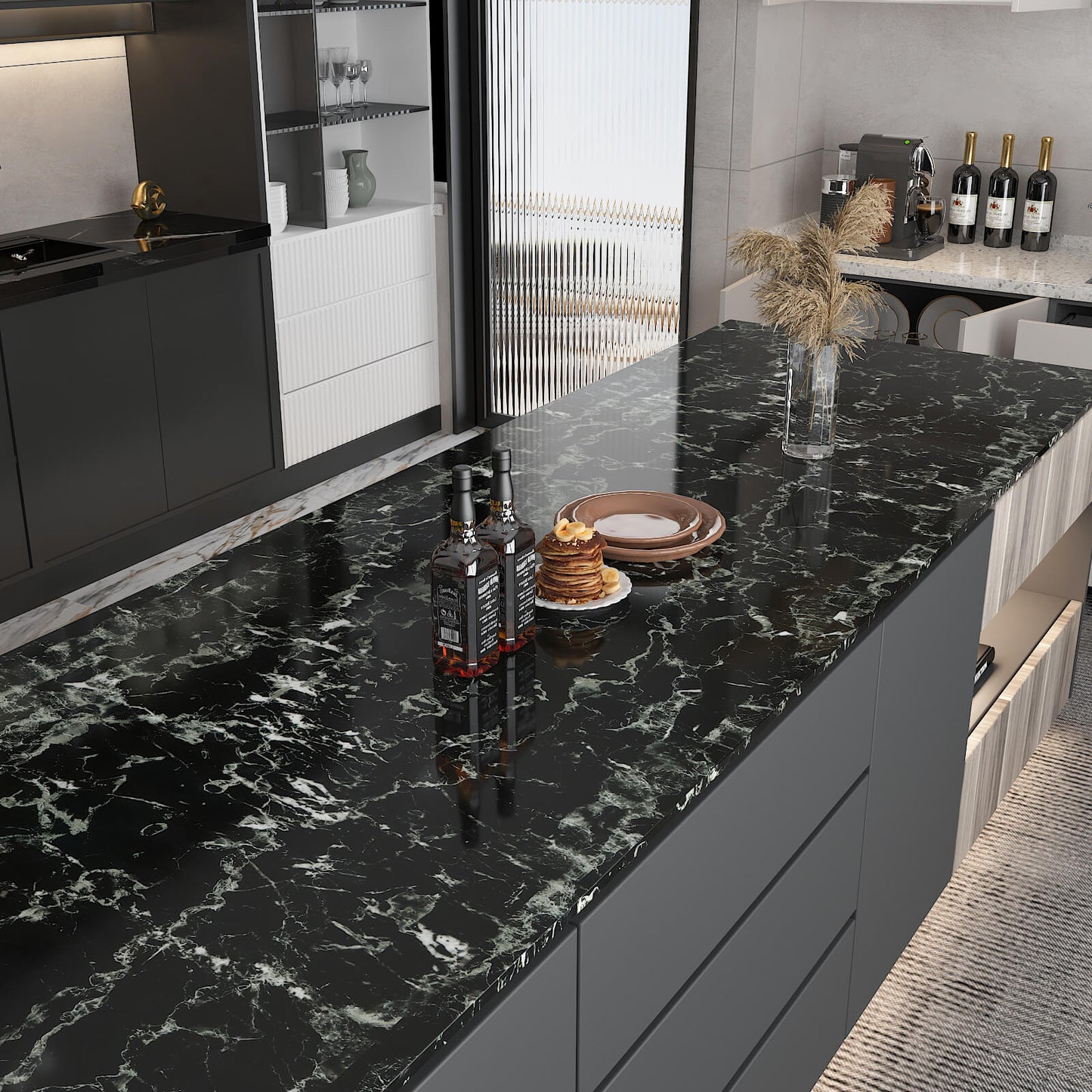 peel-and-stick-marble-wallpaper-for-kitchen-island-countertops