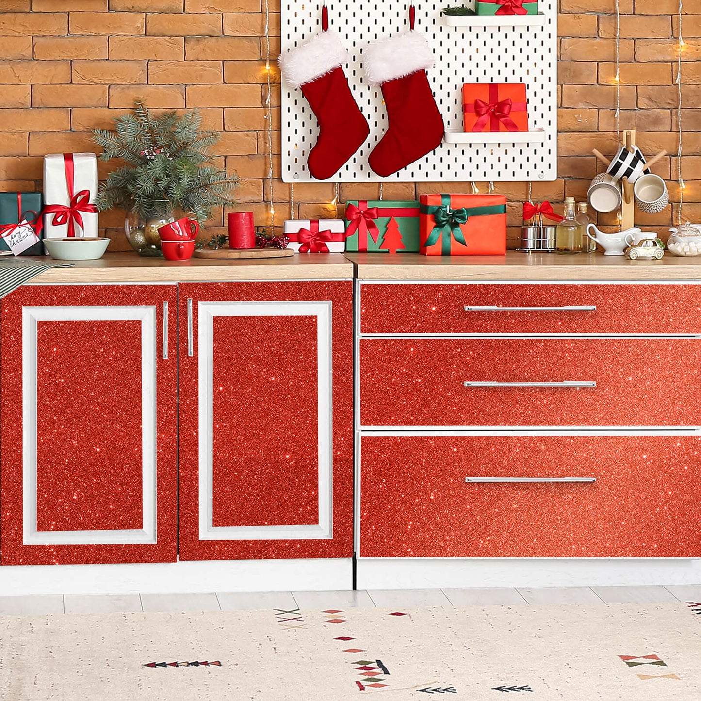     red-shinny-vinyl-sticker-for-kitchen-cabinets