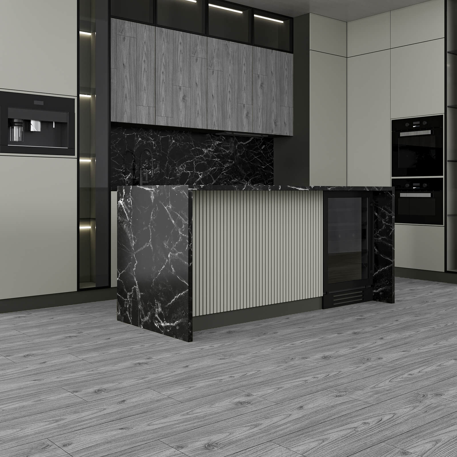 removable-dark-wood-grain-tiles-for-kitchen-floor