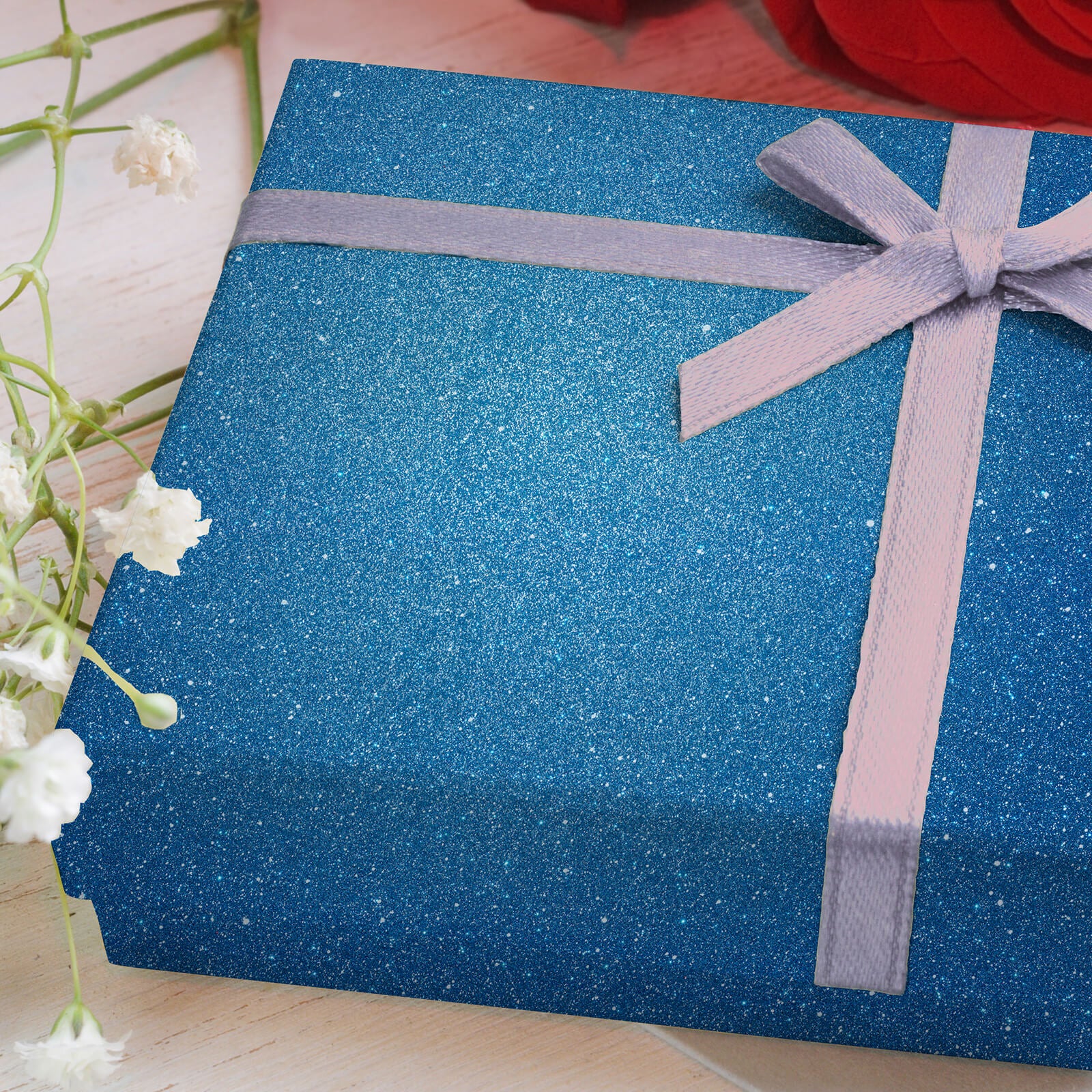    romovable-gift-wrapping-paper-blue-shinny-effect