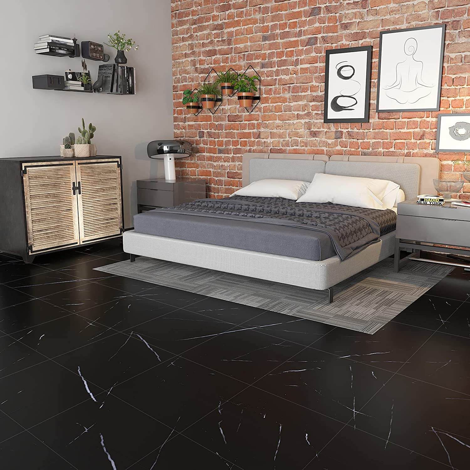     self-adhesive-floor-tiles-for-bedroom-black-marble