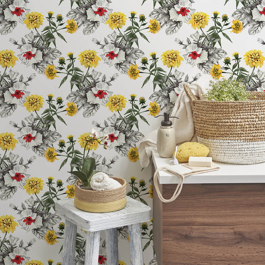 self-adhesive-floral-wall-mural-vinyl-paper