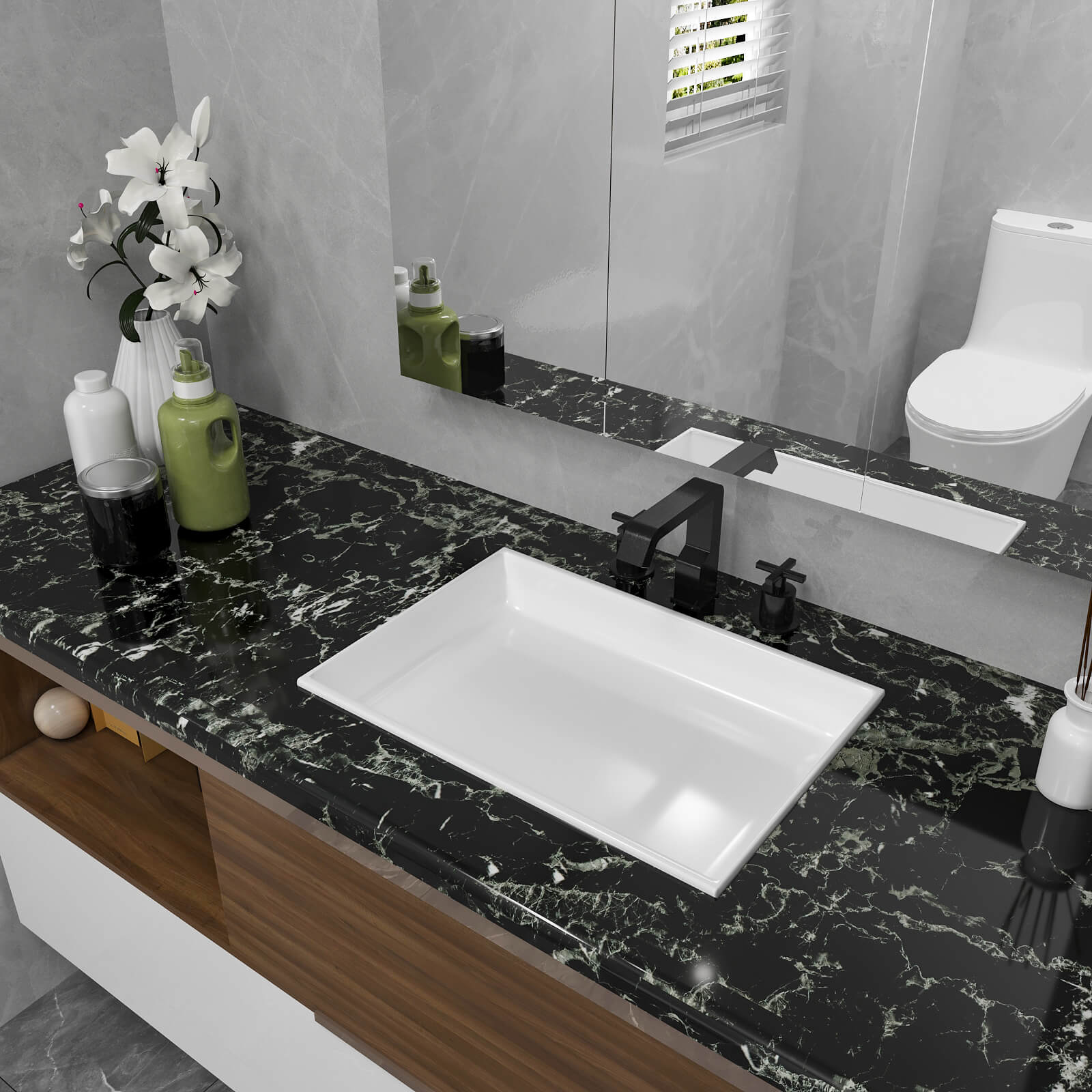 waterproof-counter-tops-contact-paper-black-marble