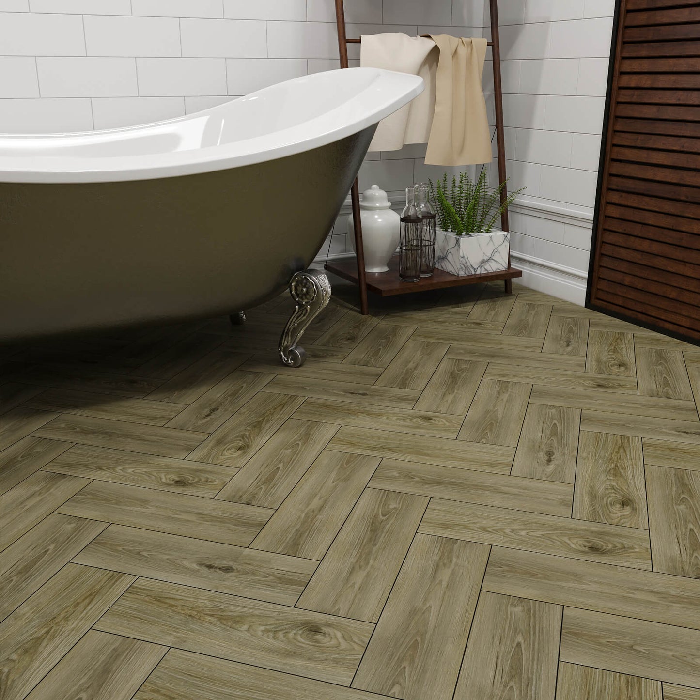 waterproof-vinyl-flooring-with-brown-wood-visual-for-bathroom