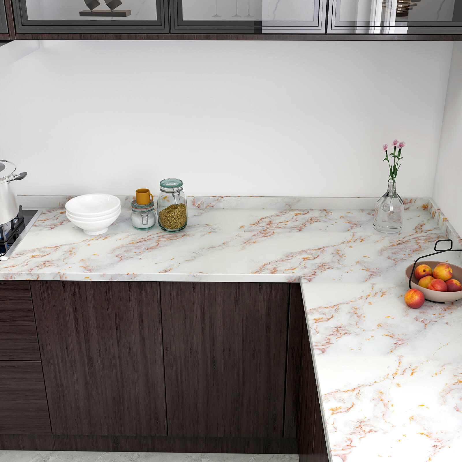 waterproof-wallpaper-for-kitchen-countertops-marbling